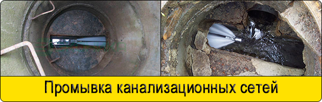 Промывка канализационных сетей гидродинамическим способом в Мытищах